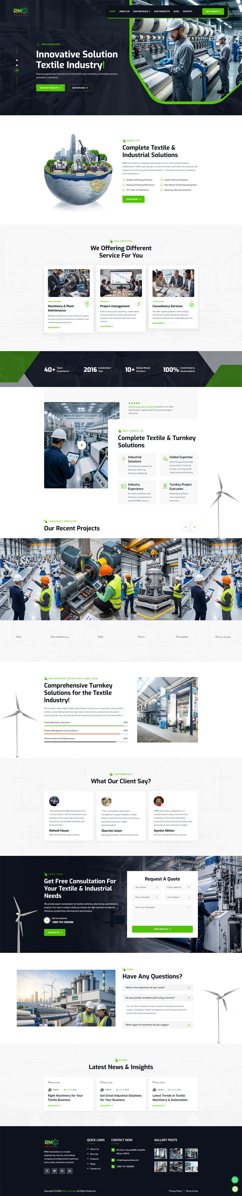 RMG Associates — full website screenshot